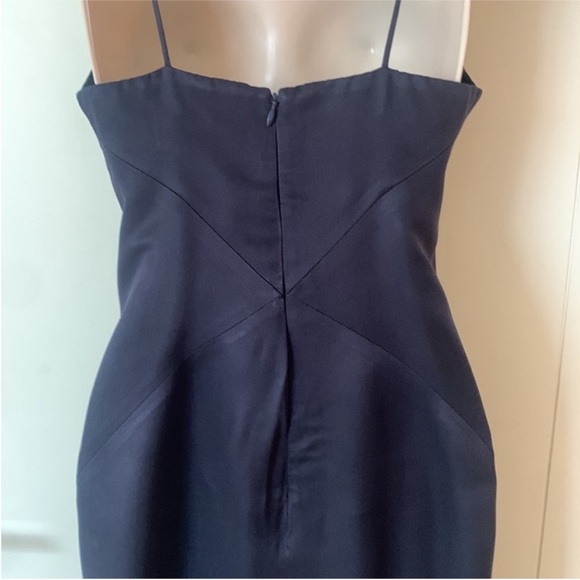 Cushnie Et Ochs Dark Navy Blue Asymmetrical Hem
Spaghetti Strap Slip Dress 0 - Picture 9 of 11